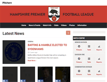 Tablet Screenshot of hampshirepremierleague.pitchero.com
