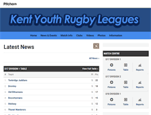 Tablet Screenshot of kentyouthleagues.pitchero.com