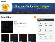 Tablet Screenshot of northantssenioryouthleague.pitchero.com