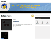 Tablet Screenshot of leicestershirewomensseniorleague.pitchero.com