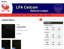 Tablet Screenshot of lfacellcomleague.pitchero.com