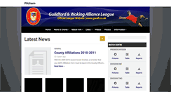 Desktop Screenshot of guildfordandwokingallianceleague.pitchero.com