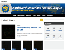 Tablet Screenshot of northnorthumberlandleague.pitchero.com