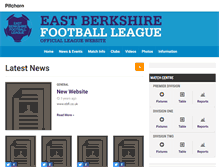 Tablet Screenshot of eastberkshirefootballleague.pitchero.com